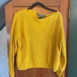 French connection yellow sweater